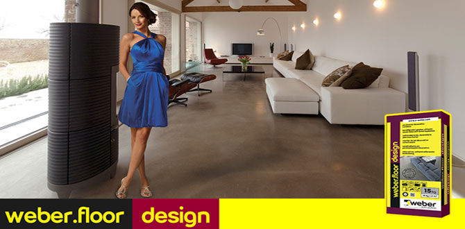 Yüksek standartlarda dekoratif zemin kaplaması: weber.floor design