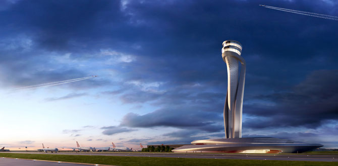 İstanbul Yeni Havalimanı’nın Hava Trafik Kontrol Kulesi tasarımı, Atina’da ödülle buluştu