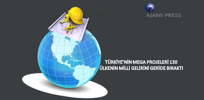 Türkiye’nin mega projeleri 130 ülkenin milli gelirini geride bıraktı