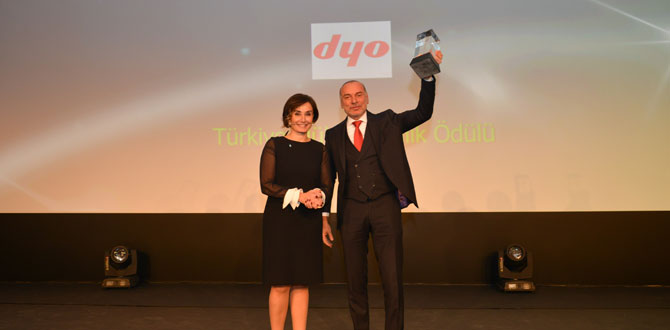 DYO, 2016 Türkiye Mükemmellik Ödülü’nü kazandı