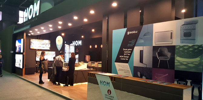 HOM Design Center, 13. İMOB İstanbul 2017 Fuarı’nda yerini aldı