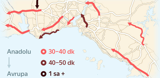 Yandex Navigasyon, İstanbul’un bayram trafiği haritasını çıkardı…