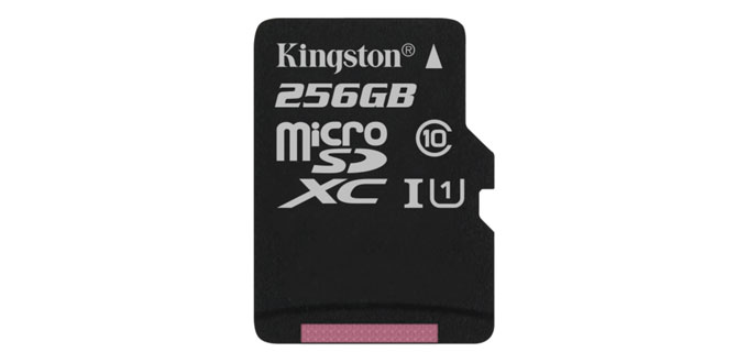 Kingston’dan 256 GB’lık yeni microSD Kart