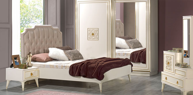 Romantik detaylar için Kilim’den Golden Yatak Odası…