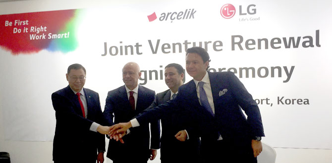 Arçelik A.Ş., LG ile ortaklık anlaşmasını uzattı