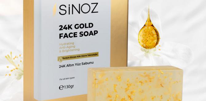 24 ayar altın parçacıklı sabun ile lüks bakım keyfi